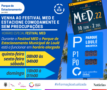 Horário Parque de Estacionamento - Festival MED